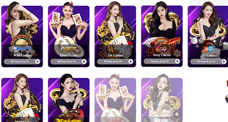 Những tựa game casino nổi bật ở Ontop88