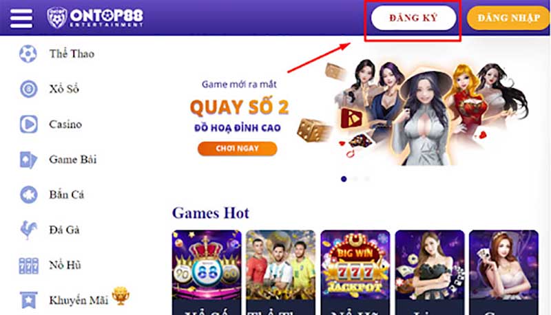 Hãy đăng ký để tham gia live casino nhé