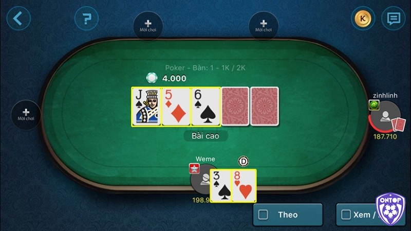 Bộ 5/7 lá cũng chính là điểm khác nhau trong việc phân biệt Xì Tố và Poker