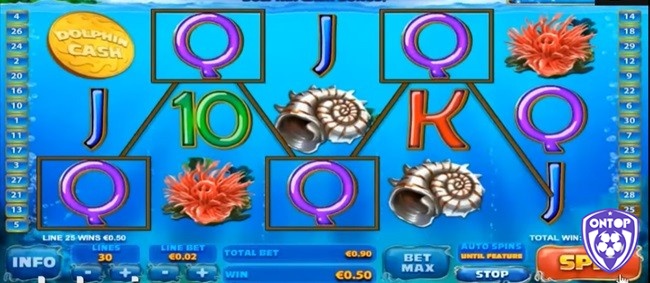 Điều chỉnh Lines, Line Bet để có mức cược phù hợp trước khi quay