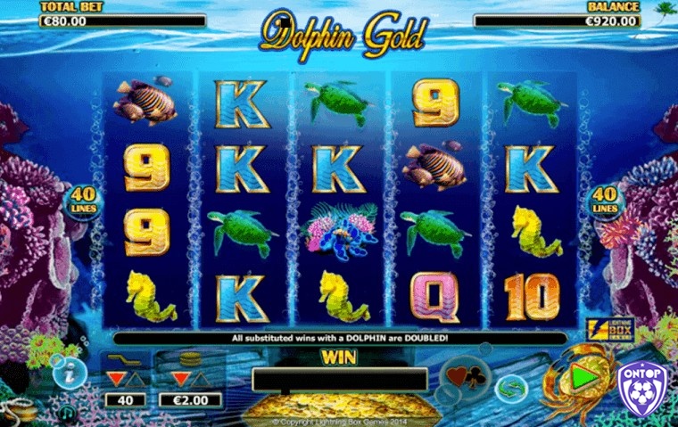 Dolphin Gold có chi phí chơi từ 0,40 GBP đến 80 GBP cho mỗi lần quay