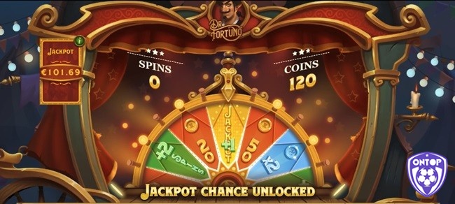 Wheel of Fortuno mang đến nhiều giải thưởng như hệ số nhân x2 lần, +2 Free Spins