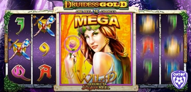 Nhận thường 1 Mega Spin khi xuất hiện 12 biểu tượng Wild màu vàng ở cuộn số 3