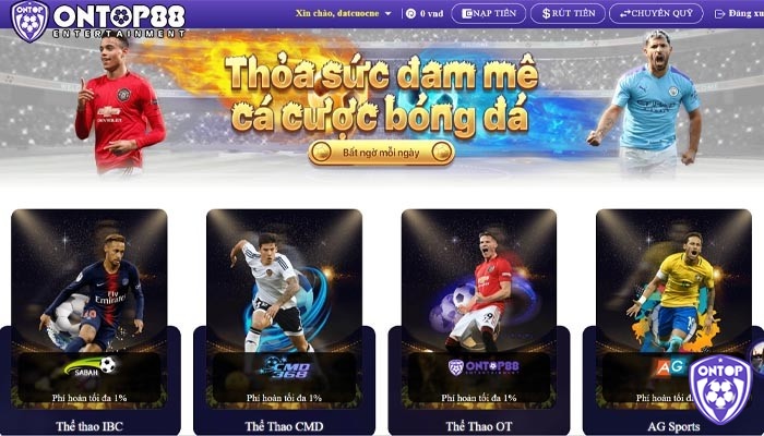 Tham gia đặt cược kèo thẻ phạt tại nhà cái Ontop88