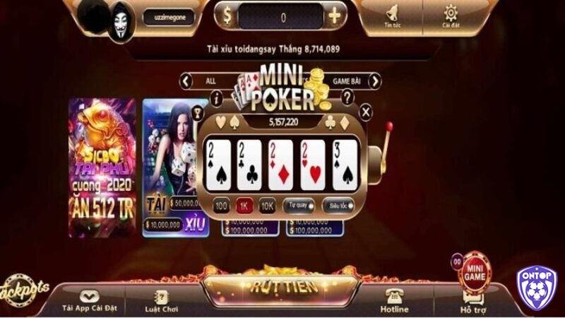 Bí quyết giúp bạn chơi mini poker thắng