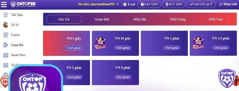 Tham gia chơi lô đề tại nhà cái Ontop88