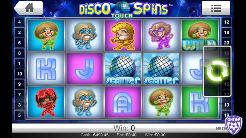 Biểu tượng Scatter trong game chính là biểu tượng Disco Dancer