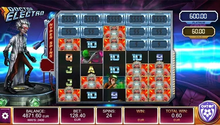 Doctor Electro Jackpot có giao diện đẹp mắt