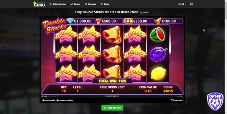 Nổi bật của slot là tính năng xếp chồng