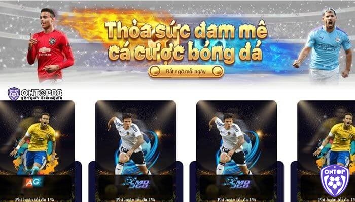 Tham gia cược kèo bóng đá uy tín tại nhà cái Ontop88 