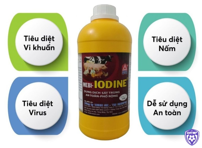 Sử dụng thuốc sát trùng như MEBI-IODINE điều trị gà bại liệt do Marek