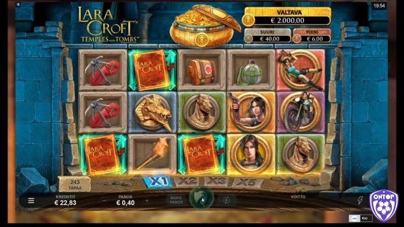 Kích thước Lara Croft Temples Jackpot như thế nào?