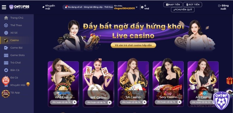 Tham gia chơi game tài xỉu tại nhà cái Ontop88