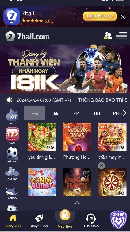 Web cược này bợp tác với các hãng game hàng đầu trong lĩnh vực slot game