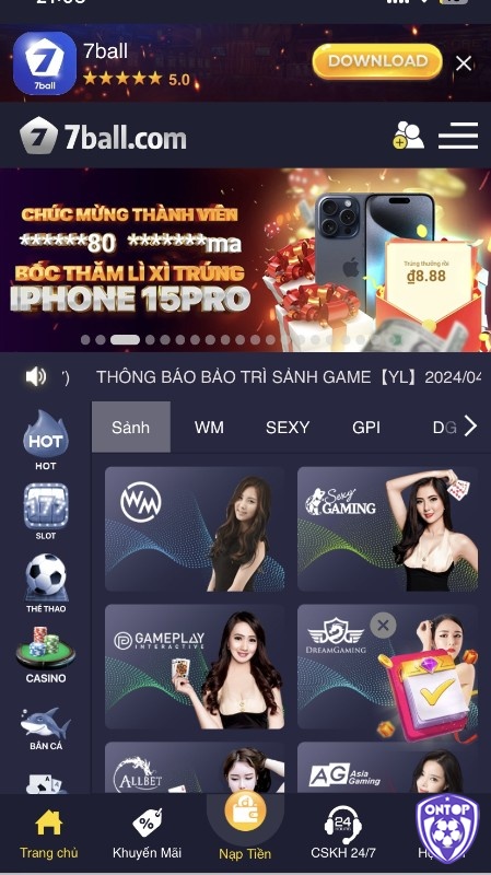 Casino live tại web cược đa dạng các trò chơi hàng đầu