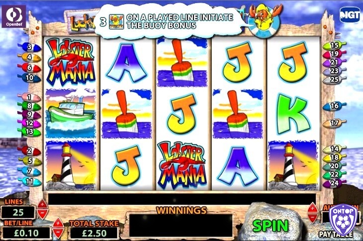 Cách chơi Lobster mania Slot rất đơn giản