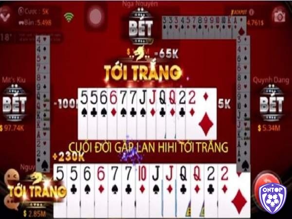 Tới trắng 6 đôi trong game bài tiến lên miền nam