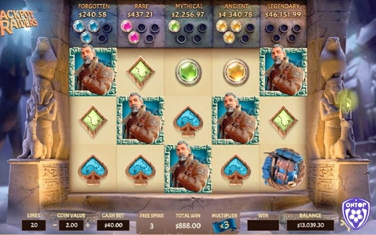 Tính năng nổi bật trong game Jackpot Raiders Jackpot