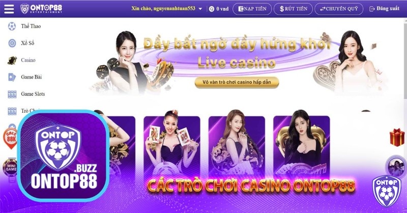 Truy cập thành công Ontop88