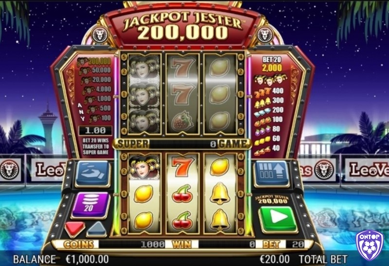 Jackpot Jester 200 000 Jackpot theo phong cách máy trái cây cổ điển