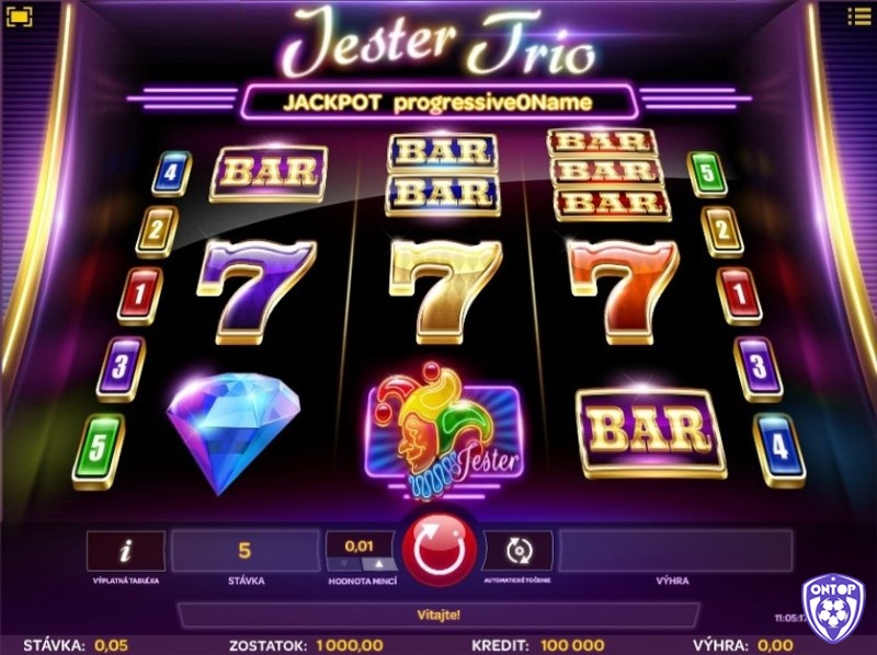 Jester Trio được thiết kế dành cho những ai yêu thích phong cách slot truyền thống