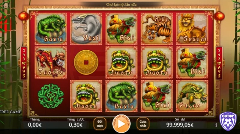 RTP của slot game rồng thần này lên đến 96% khá cao