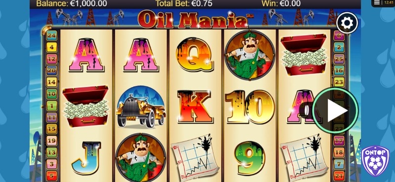 Oil Mania là game slot 5 cuộn lấy cảm hứng từ ngành công nghiệp dầu mỏ