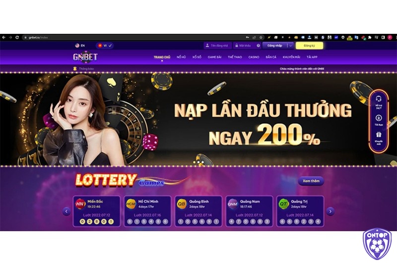 Nạp tiền sau khi đăng ký gnbet để bắt đầu cá cược