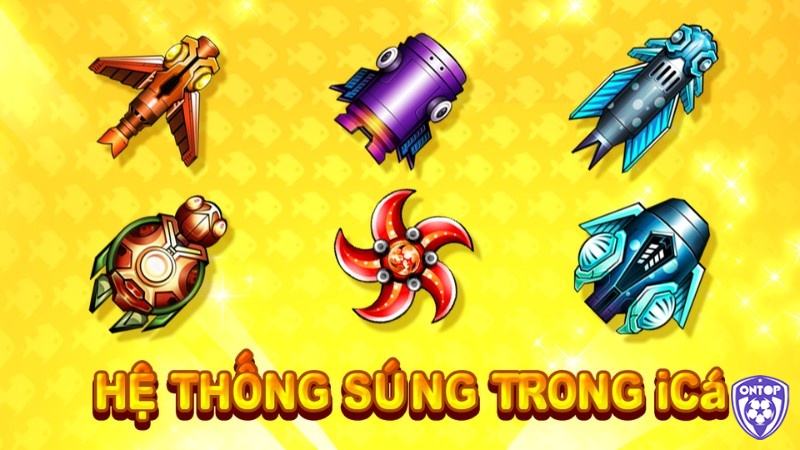 Vũ khí đa dạng và nâng cấp linh hoạt để anh em thể hiện sức mạnh săn cá của bản thân