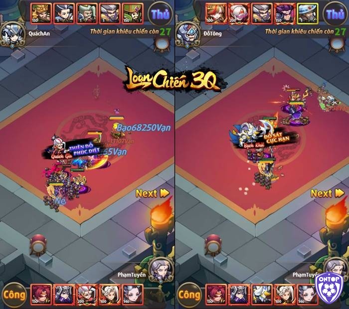 Cách thực hiện nâng cấp các loại trang bị trong game loạn chiến 3q