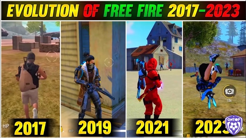 Hành trình phát triển ấn tượng của Free Fire từ năm 2017 đến 2025, trở thành game mobile có lượng người chơi hàng đầu thế giới.