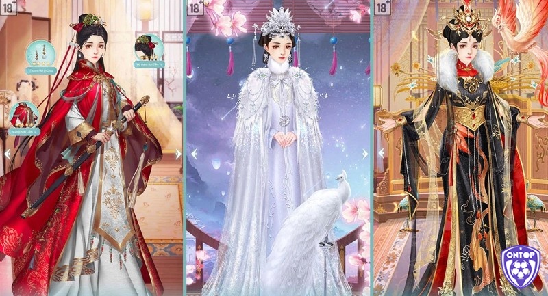 Đắm chìm vào thế giới game hoàng cung với trang phục lộng lẫy, bối cảnh cung đình tráng lệ