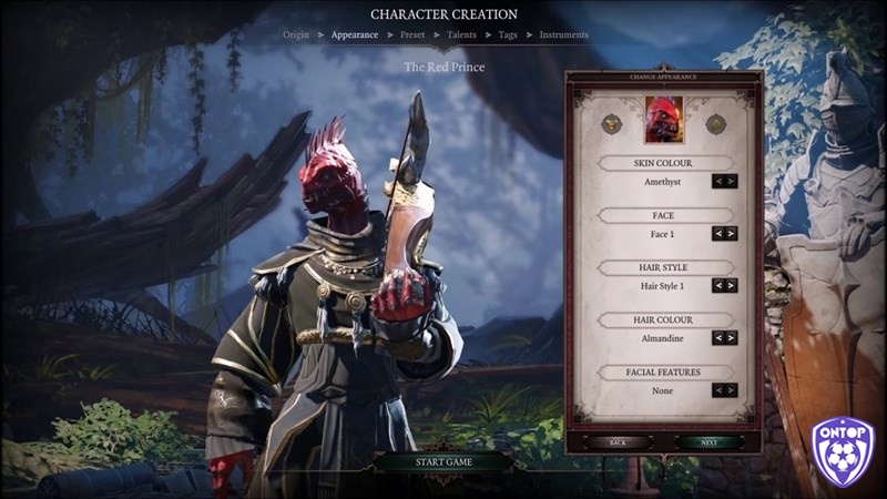 Anh em sẽ lựa chọn và xây dựng nhân vật theo phong cách game của mình
