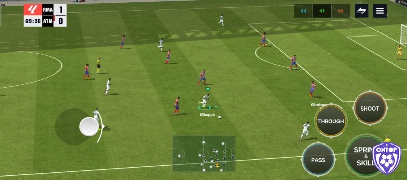 FIFA Mobile sử dụng motion capture và hiệu ứng thời tiết chân thực.