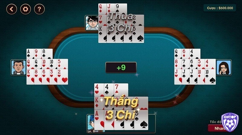 Xác định thắng thua thông qua việc so sánh độ lớn từng chi
