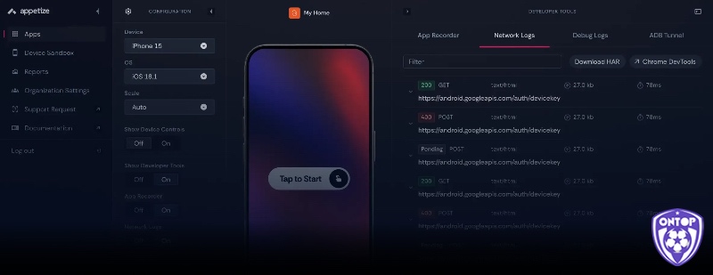 Appetize.io là giải pháp giả lập iOS đơn giản, dễ dùng và không cần cài đặt.