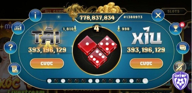 Tính tổng điểm dựa trên tổng số chấm bi có trong mặt của 3 viên xúc xắc