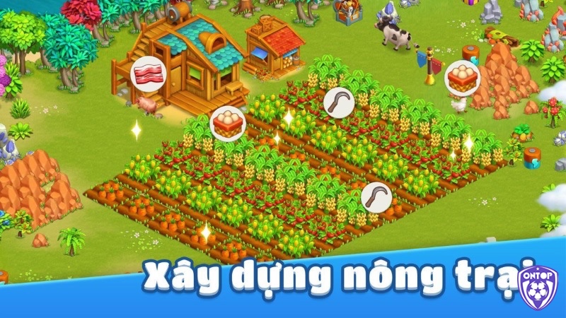 Thế giới ảo yên bình của game nông trại giúp người chơi thư giãn sau ngày dài.
