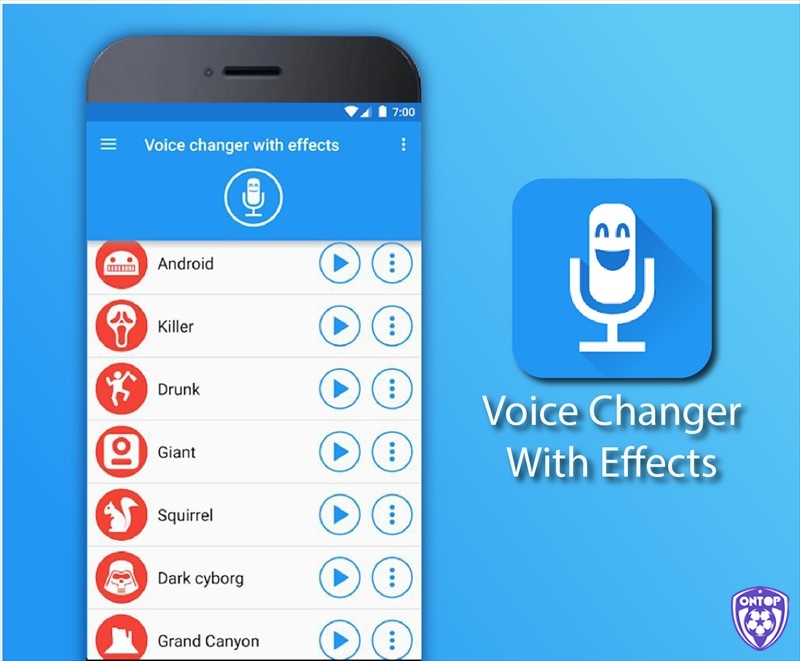 Voice Changer with Effects mang đến những hiệu ứng hài hước, lý tưởng để troll bạn bè khi chơi game