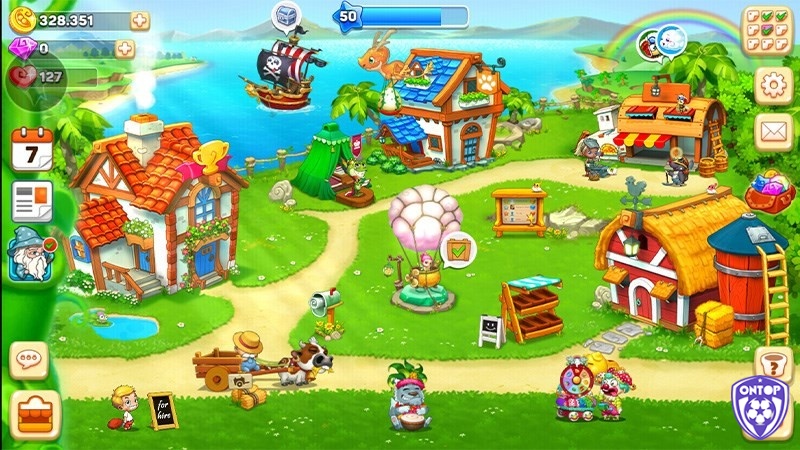 Game Khu Vườn Trên Mây – ZingPlay có đồ họa đẹp mắt và nổi bật với phong cách dễ thương đầy màu sắc