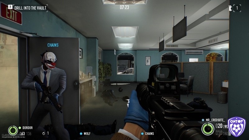 Trước khi hành động, người chơi phải tính toán kỹ lưỡng từng bước – yếu tố biến game Payday 2 thành một “nghệ thuật cướp hoàn hảo”.