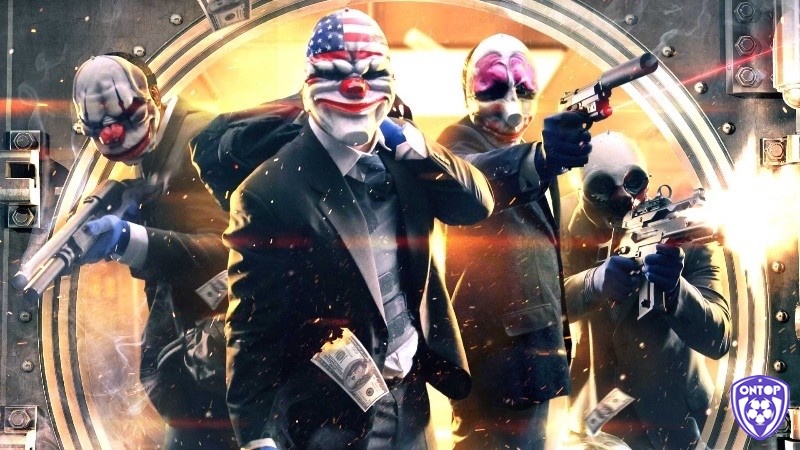 Nhóm cướp biểu tượng của game Payday 2 – hình ảnh mở đầu cho hành trình hơn một thập kỷ chinh phục game thủ toàn cầu.