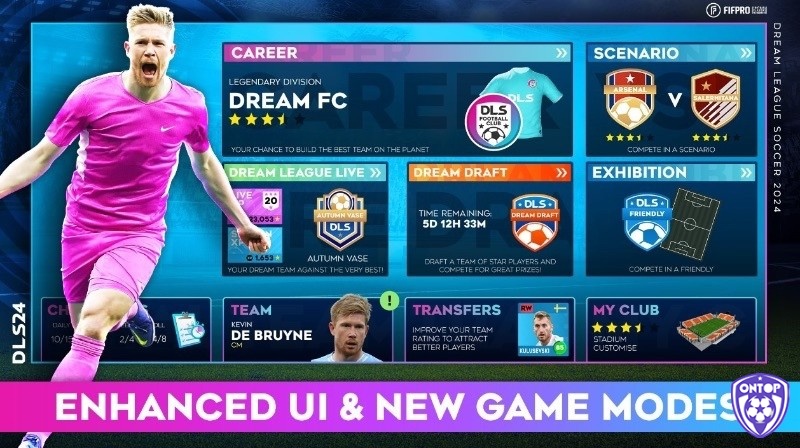 Game bóng đá hay cho Android DLS 2024 kết hợp giữa quản lý đội bóng và lối chơi hấp dẫn, dễ tiếp cận.