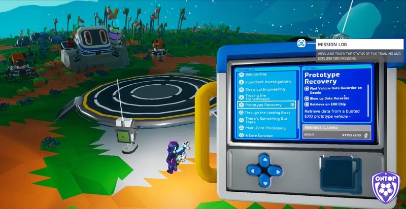 Các nhiệm vụ trong game Astroneer đa dạng giúp người chơi hoàn thành những mục tiêu nhỏ trong hành trình của mình