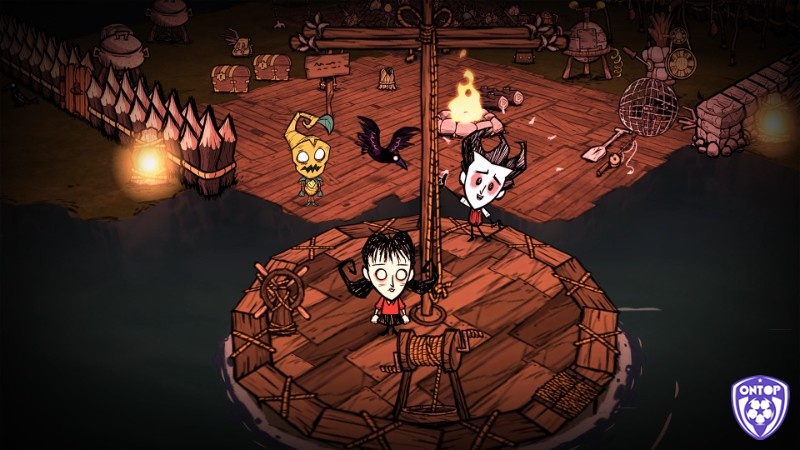 Cốt truyện game Don’t Starve Together xoay quanh hành trình sinh tồn của người chơi trong một vùng đất hắc ám đầy nguy hiểm