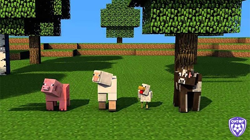 Hệ thống động vật trong Minecraft đóng vai trò quan trọng trong việc sinh tồn của bạn