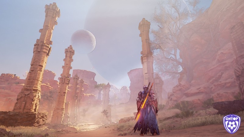 Khu mỏ lúc bình minh trong game Tales of Arise