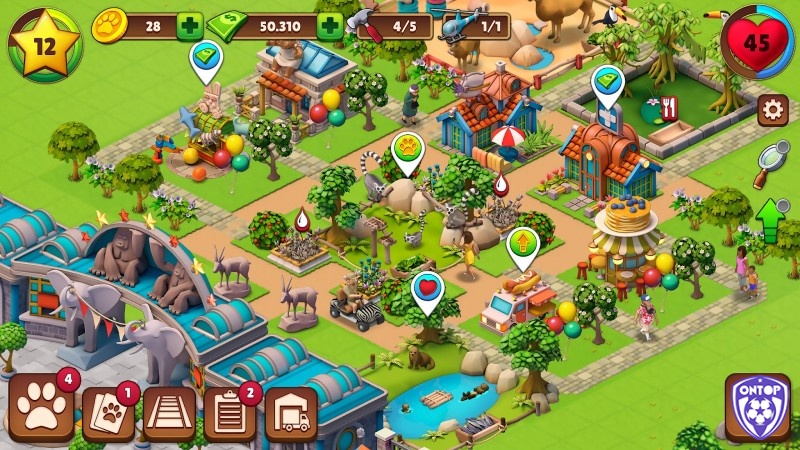 Zoo Life là game quản lý mobile cho người thích xây dựng vườn thú