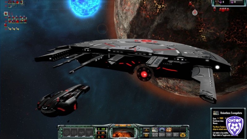 Sins of a Solar Empire với hạm đội vũ trụ, hành tinh, trạm không gian và bản đồ thiên hà chiến thuật