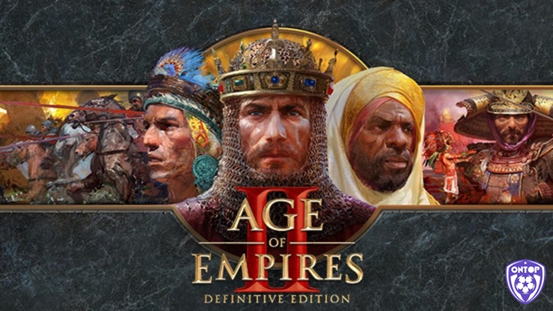 Age of Empires với dân làng khai thác tài nguyên, quân đội cổ đại và bản đồ chiến thuật trên PC